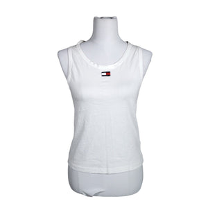 Unisex Tommy Jeans (Tommy Hilfiger) - Tricot tank top, size 40 - White (1)