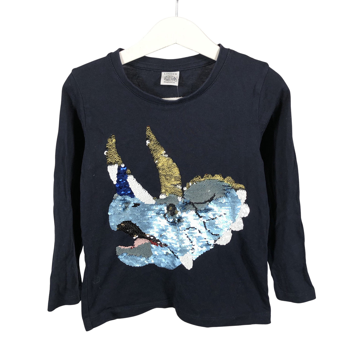 Unisex Lindex - Tricot shirt, size 110 - 116 - Blue (1)