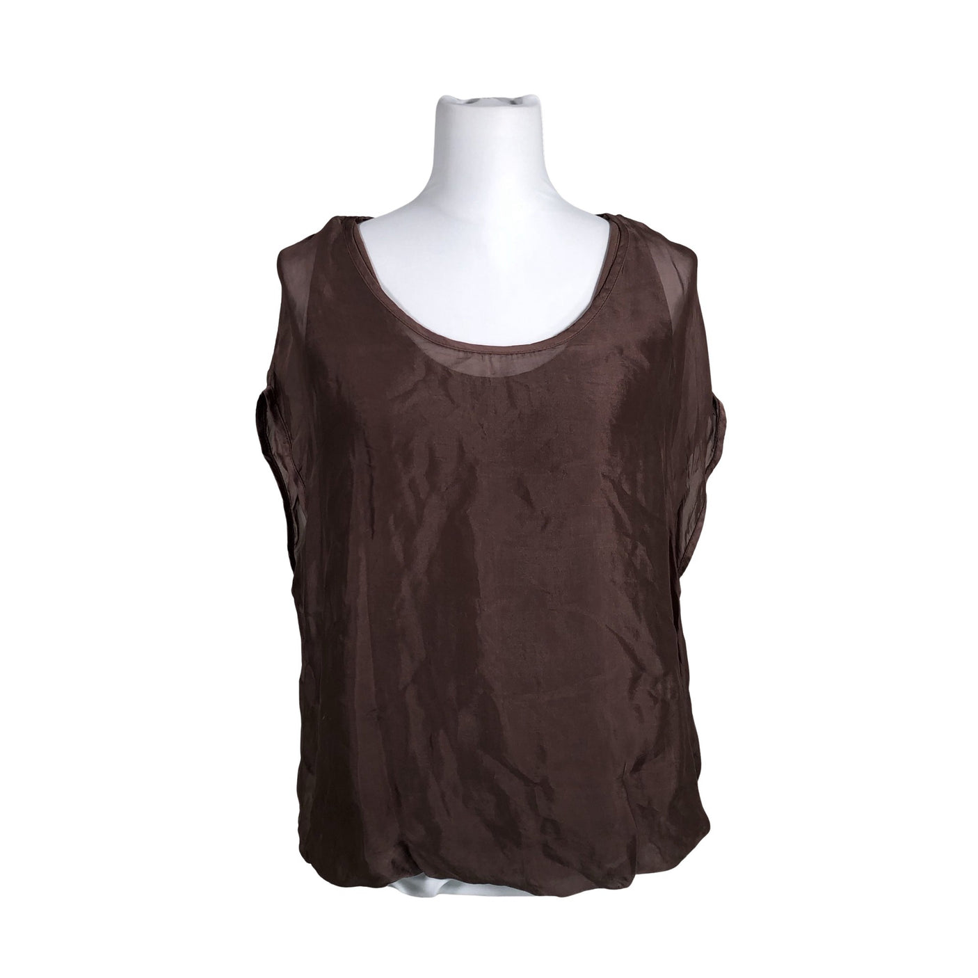 Unisex Ajlajk - Short-sleeved blouse, size 40 - Brown (1)