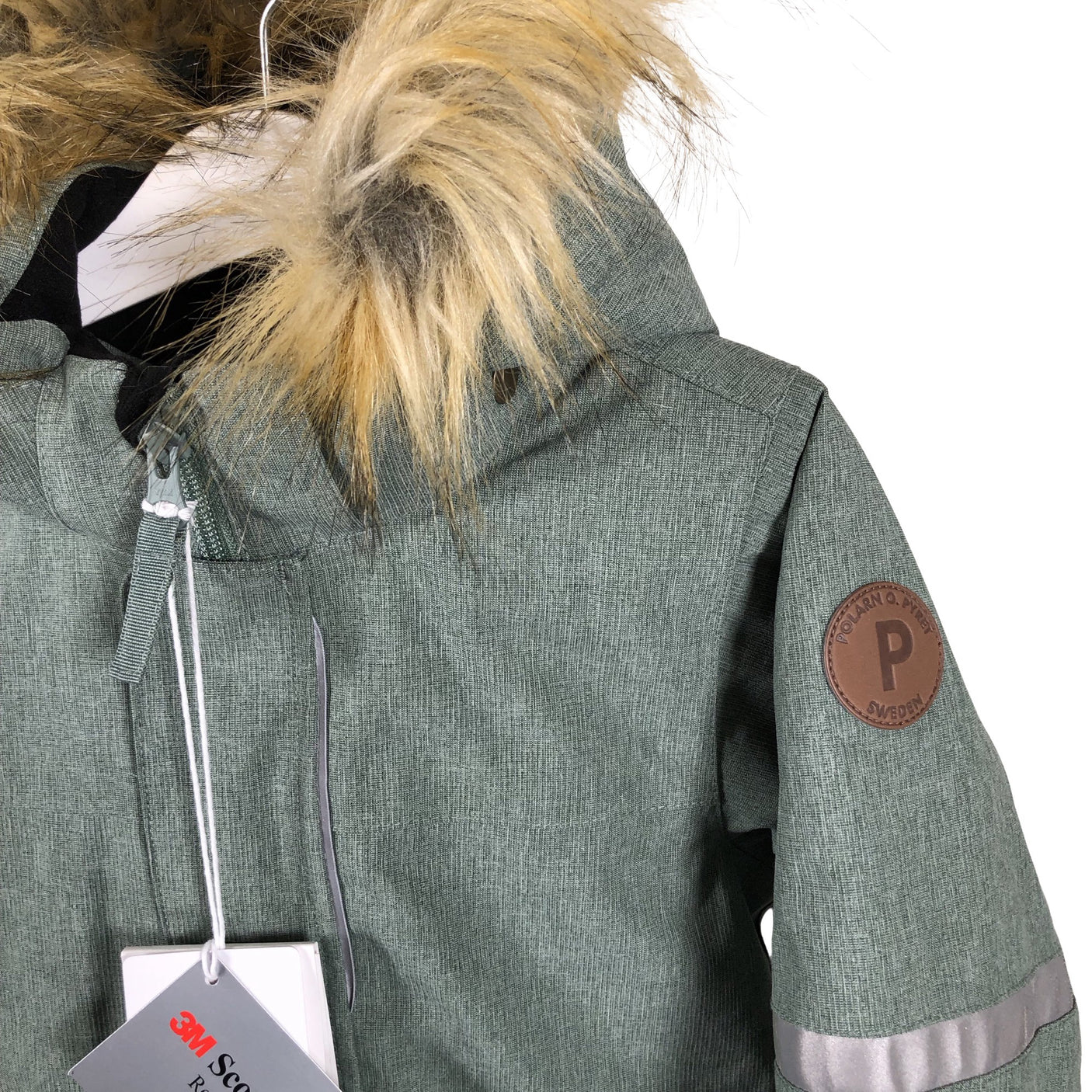 Unisex Polarn O. Pyret - Winter overall, size 98 - 104 - Green (3)
