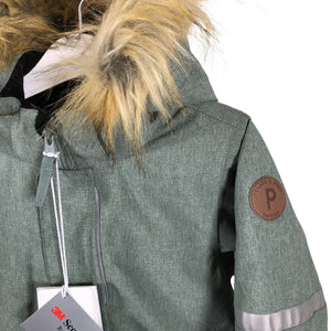 Unisex Polarn O. Pyret - Winter overall, size 98 - 104 - Green (3)