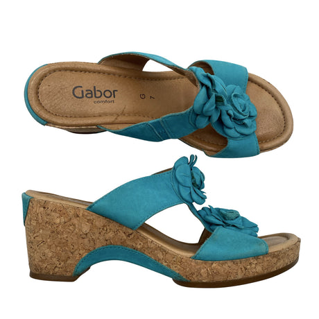 Unisex Gabor - Heeled sandals, size 40 - Blue ()
