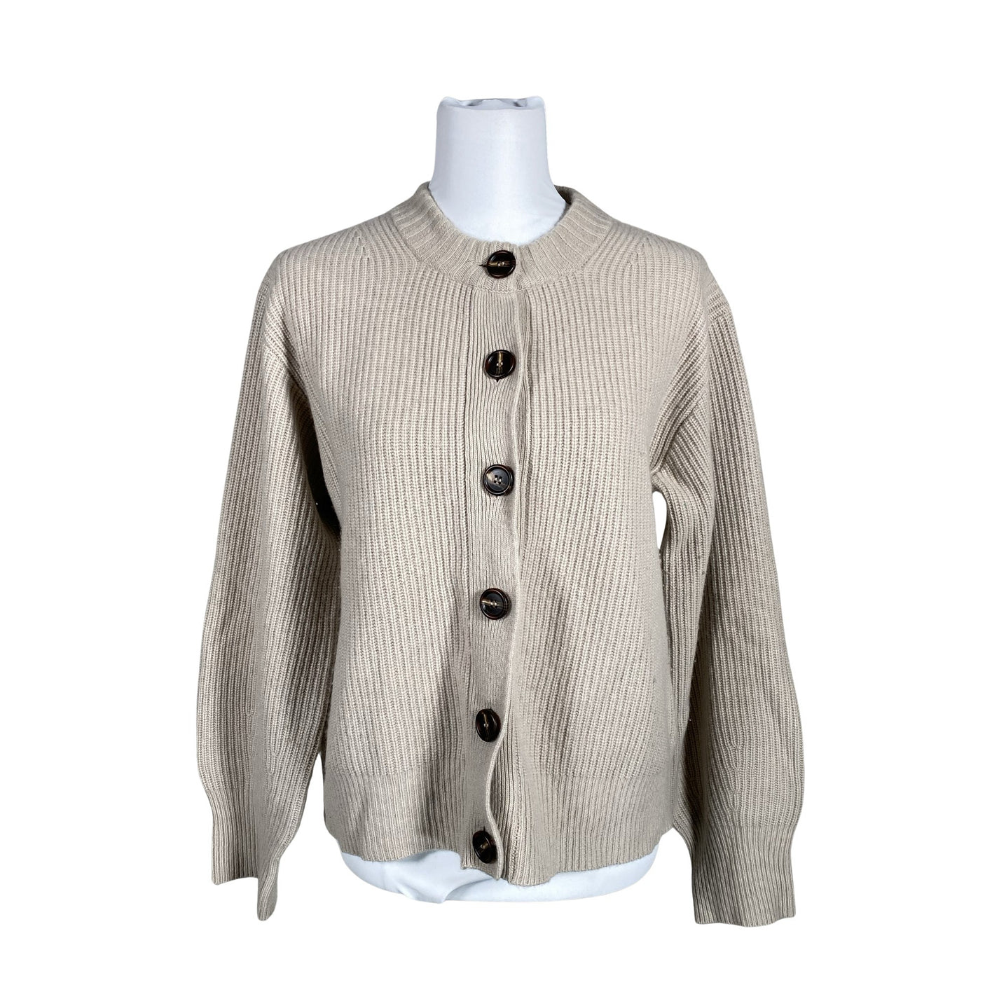 Unisex Soft Goat - Cardigan, size 40 - Beige (1)