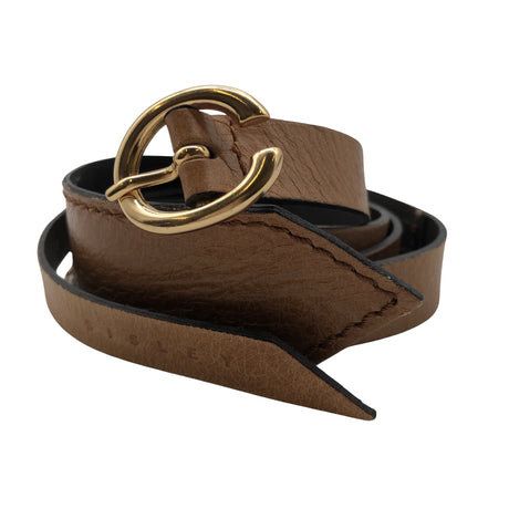 Unisex Sisley - Leather belt, size Ei kokoa - Brown ()