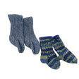 Unisex Handmade - Wool socks, size 18 - Blue ()