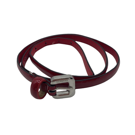 Unisex Valentino - Leather belt, size Ei kokoa - Red ()