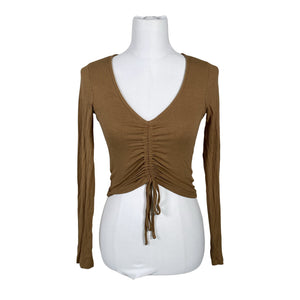 Unisex Even&Odd - Tricot shirt, size 34 - Brown (1)