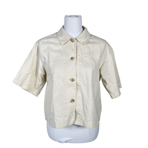 Unisex Muji - Collared shirt, size 36 - Beige (1)