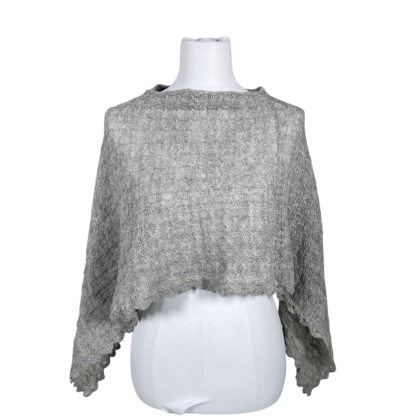 Unisex Helmivene - Poncho, size Ei kokoa - Gray (1)