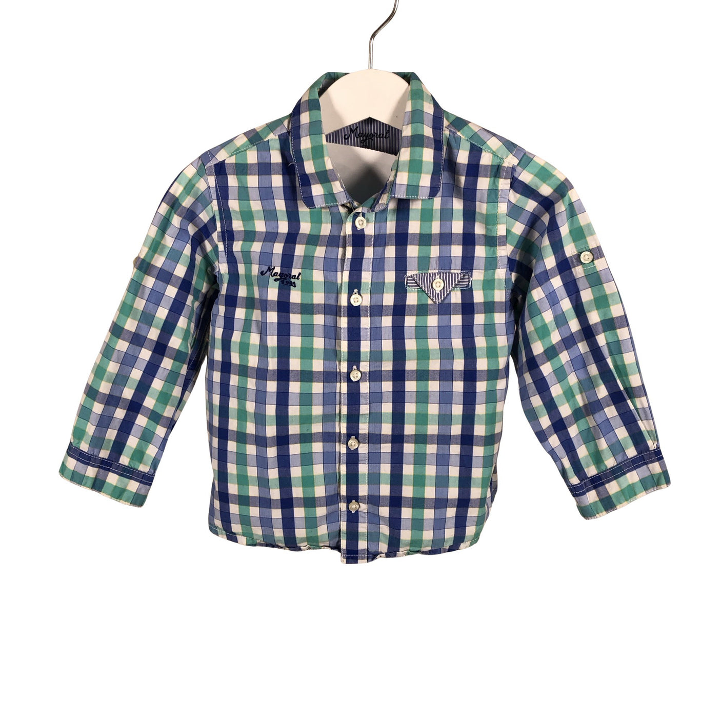 Unisex Mayoral - Collared shirt, size 80 - 86 - Blue (1)