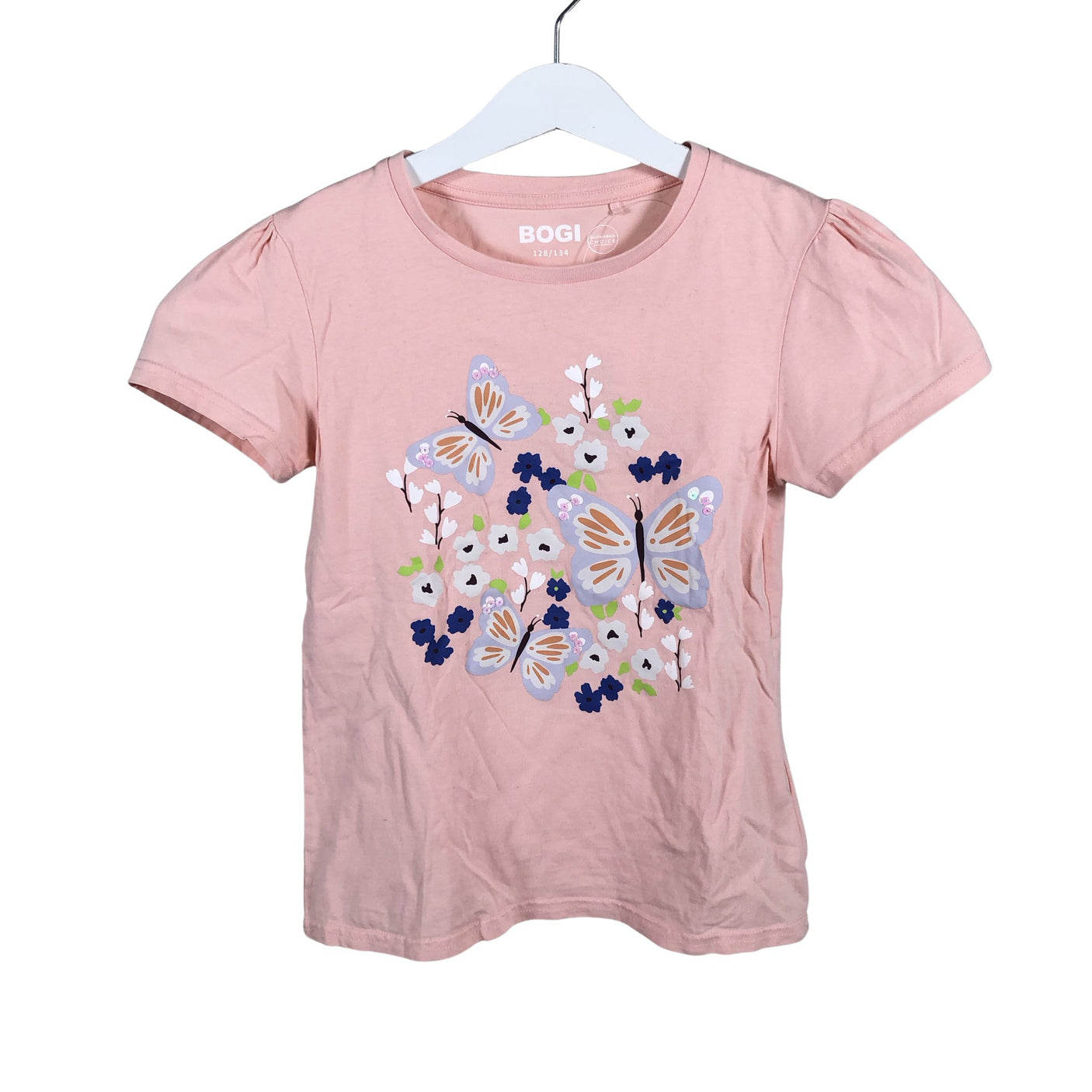 Unisex Bogi - T-shirt, size 128 - 134 - Light pink (1)