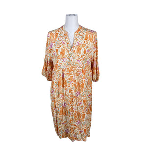 Unisex Peura - Schiffon dress, size 40 - Orange (1)