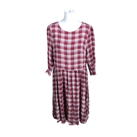 Unisex Tom Tailor - Schiffon dress, size 42 - Wine red ()