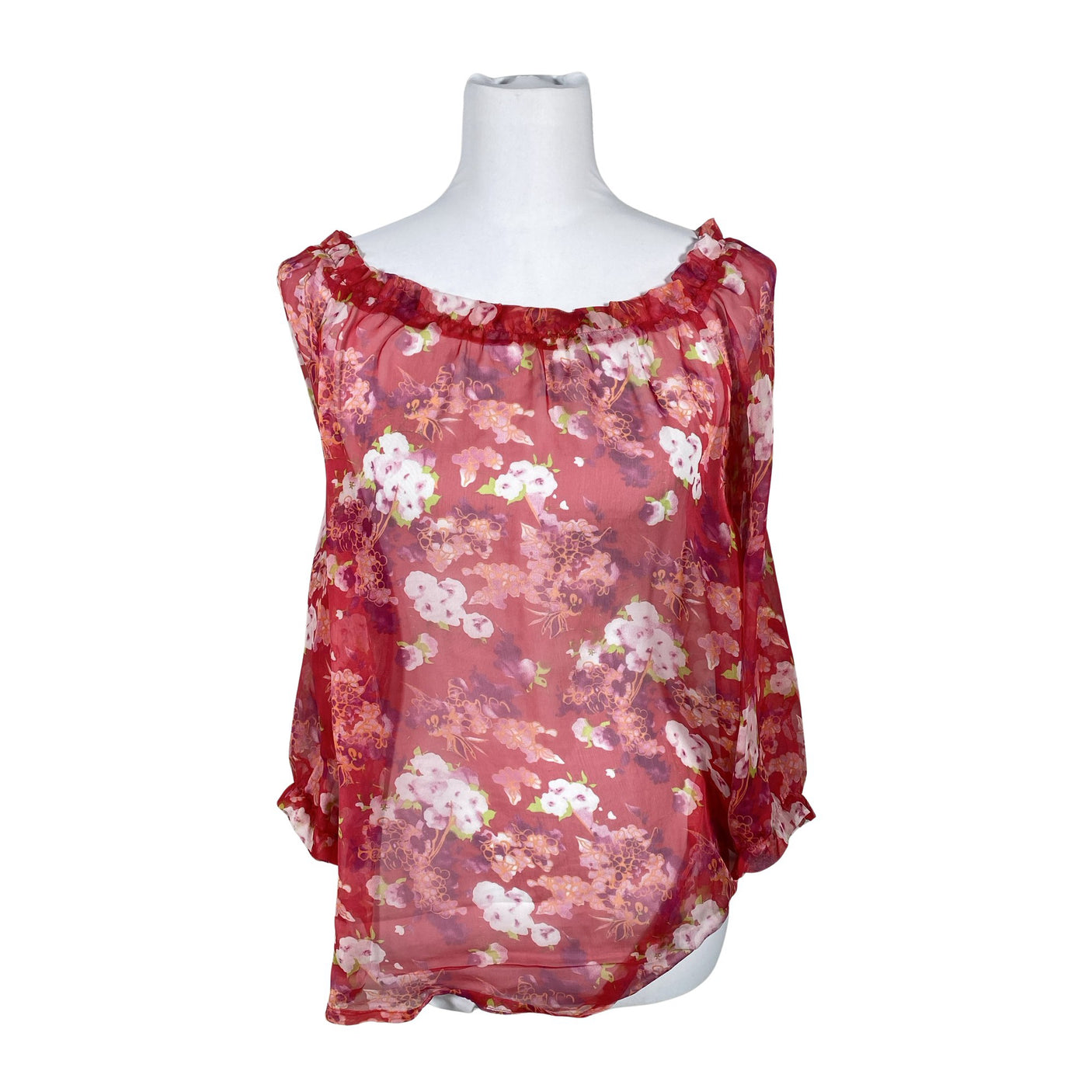Unisex Your Face - Short-sleeved blouse, size 40 - Red (1)
