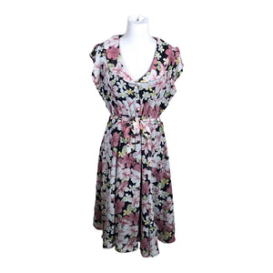 Unisex Collectif - Schiffon dress, size 42 - Blue (1)