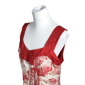 Unisex Voglia - Schiffon dress, size 42 - Red (2)