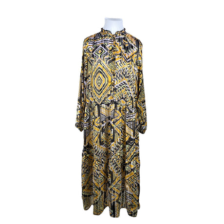 Unisex Zizzi - Schiffon dress, size 50 - Yellow ()