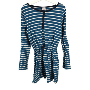 Unisex Polarn O. Pyret - Tricot dress, size 134 - 140 - Turquoise (1)