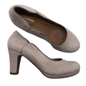 Unisex Clarks - High heels, size 37 - Silver (1)