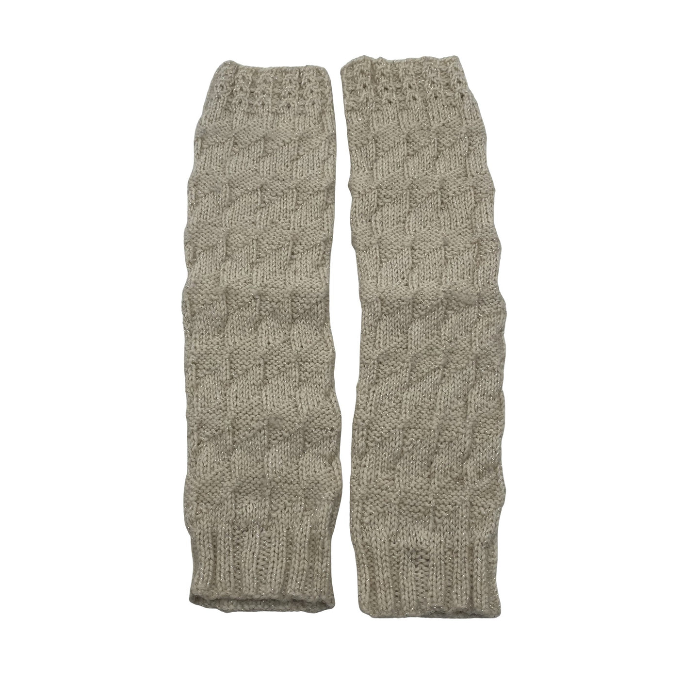 Unisex Handmade - Leg warmers, size 40 - Natural white (1)