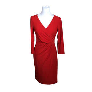 Unisex Lauren Ralph Lauren - Tricot dress, size 36 - Red (1)