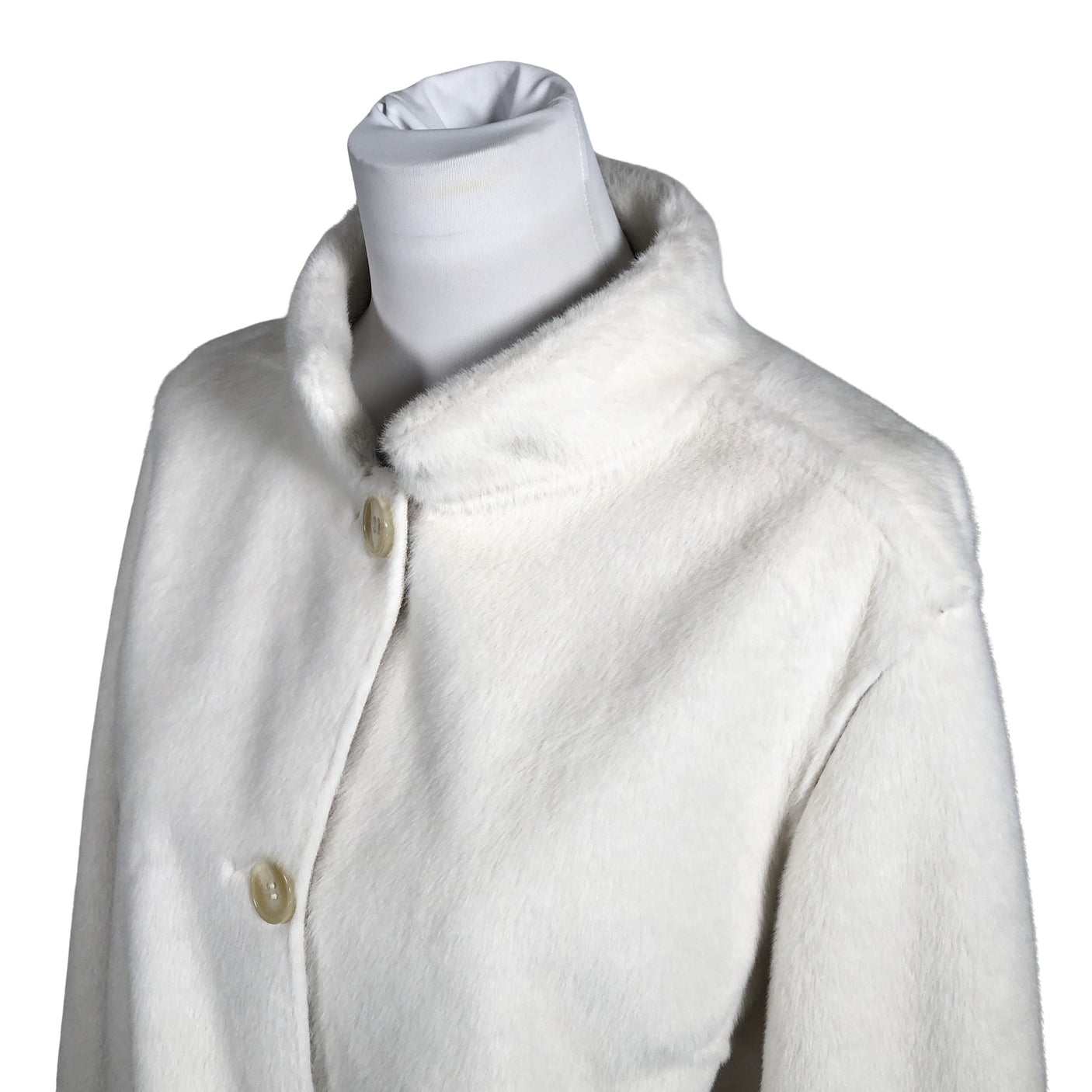 Unisex Rich & Royal - Faux fur coat, size 40 - White (2)