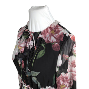 Unisex Ted Baker - Schiffon dress, size 42 - Black (2)