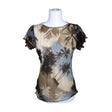 Unisex Elisa Cavaletti - Short-sleeved blouse, size 40 - Brown ()