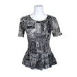 Unisex Karen Millen - Short-sleeved blouse, size 38 - Gray ()