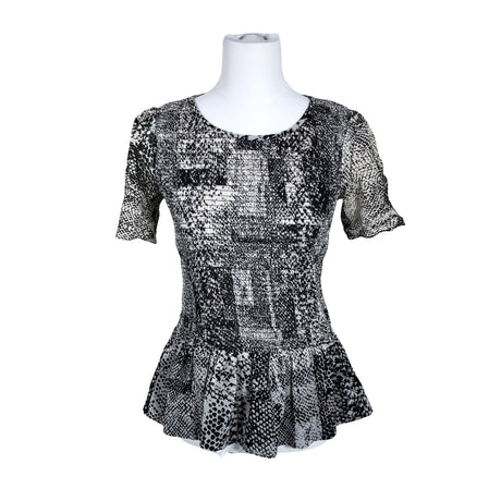 Unisex Karen Millen - Short-sleeved blouse, size 38 - Gray ()