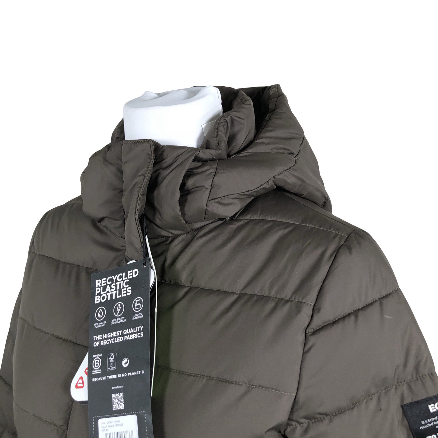 Unisex Ecoalf - Lightly padded jacket, size 34 - Green (3)
