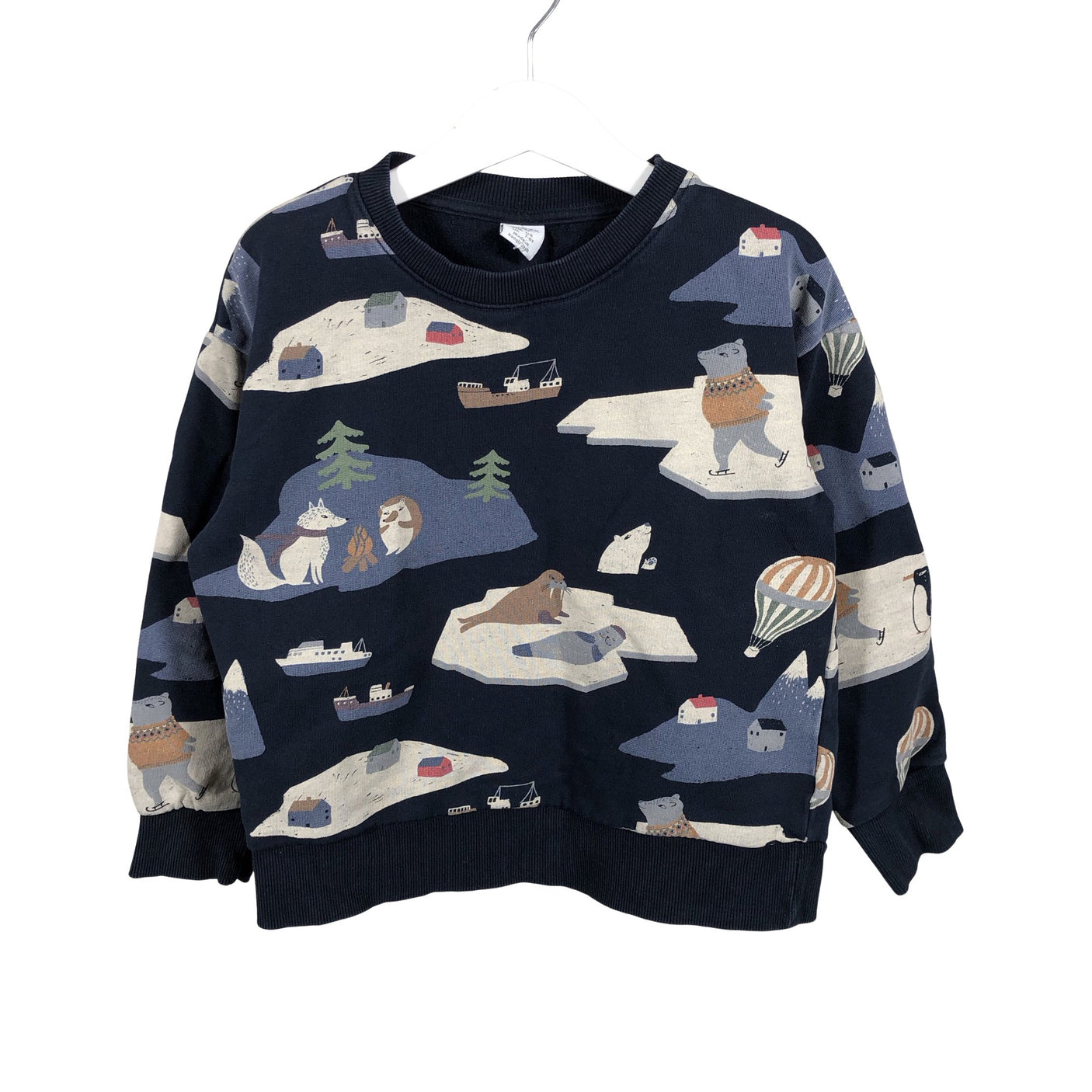 Unisex Lindex - Sweatshirt, size 122 - 128 - Blue (1)