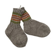 Unisex Handmade - Wool socks, size 32 - Gray ()