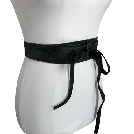 Unisex Kiedo - Leather belt, size Ei kokoa - Black (2)