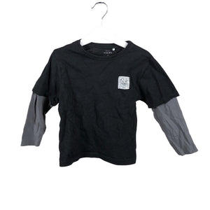 Unisex Name It - Tricot shirt, size 104 - 110 - Black (1)
