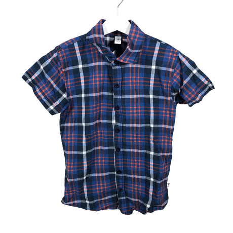 Unisex Keiki - Collared shirt, size 140 - 146 - Blue ()