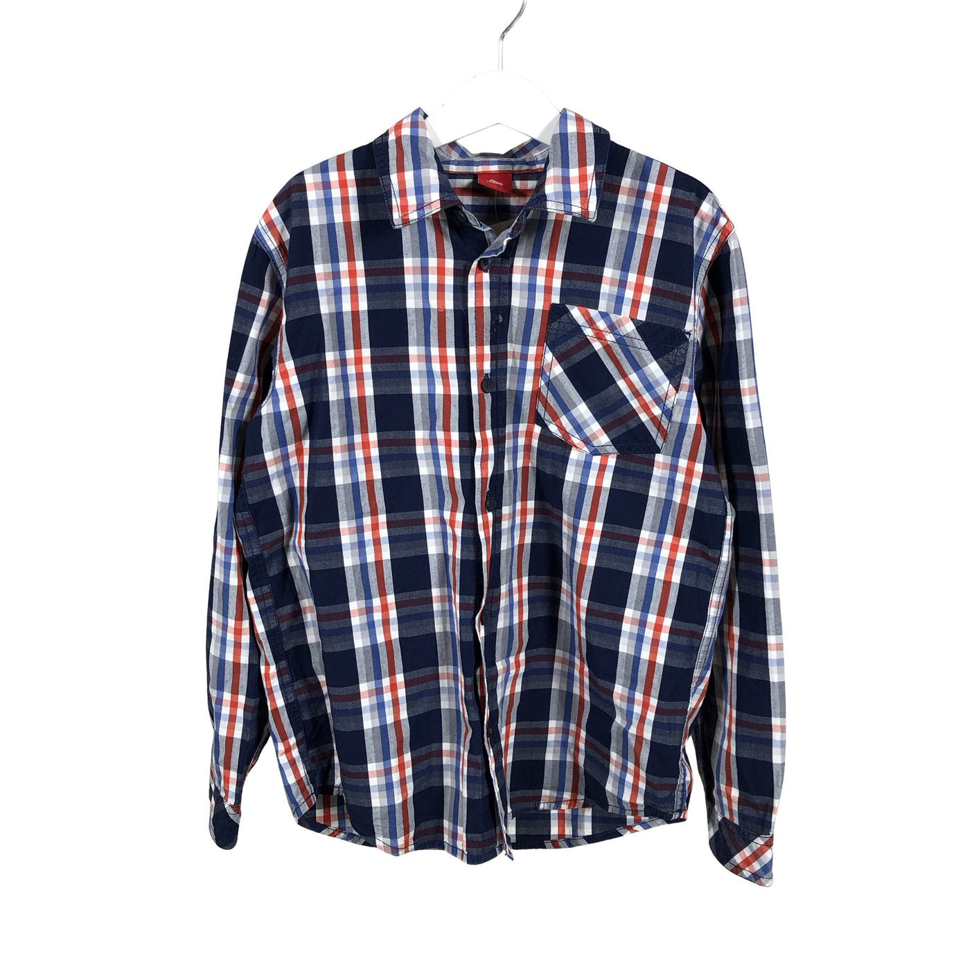 Unisex s.Oliver - Collared shirt, size 134 - 140 - Blue (1)