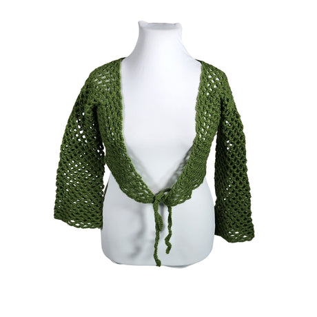 Unisex Handmade - Knit bolero jacket, size 38 - Green ()