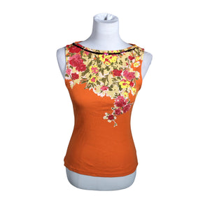Unisex Benetton - Tricot tank top, size 36 - Orange (1)