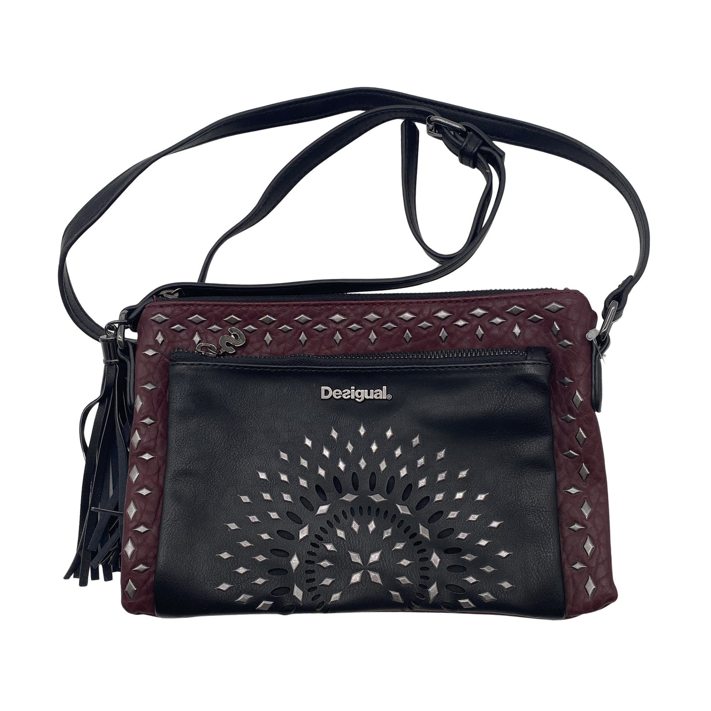 Unisex Desigual - Shoulder bag, size Mini - Wine red (1)