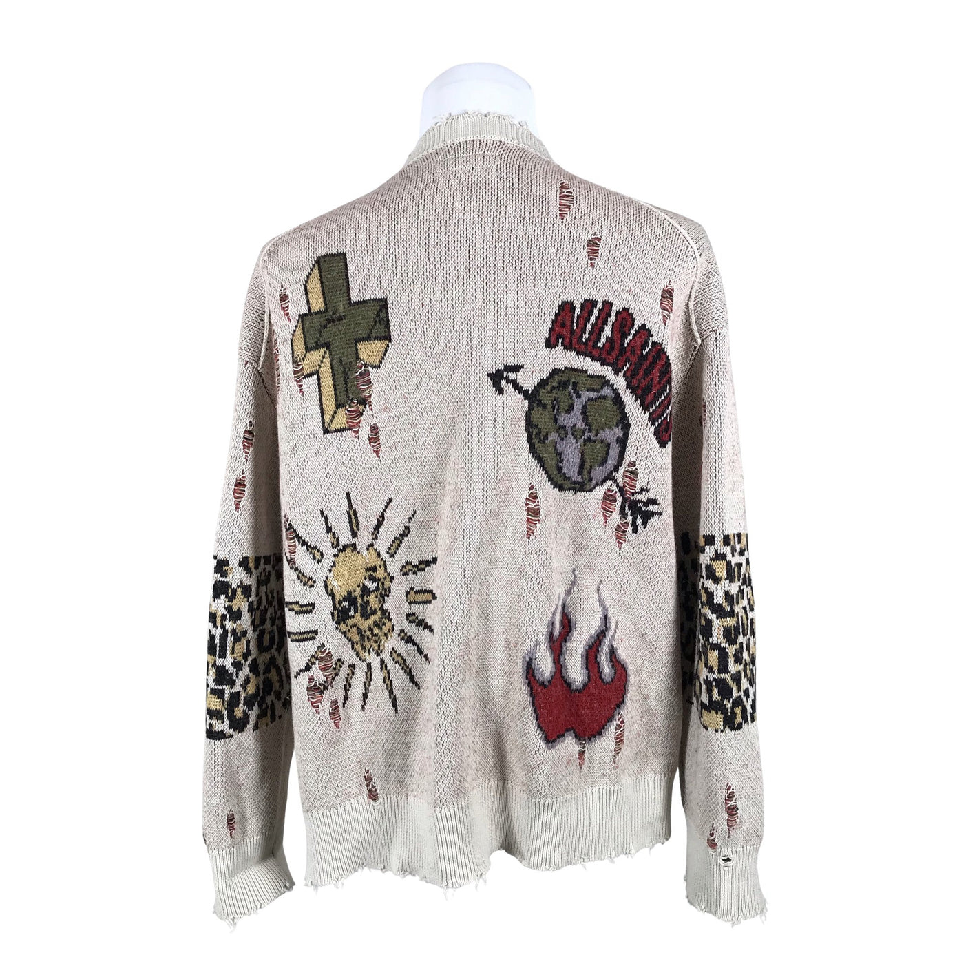 Unisex All Saints - Cardigan, size L - Beige (3)