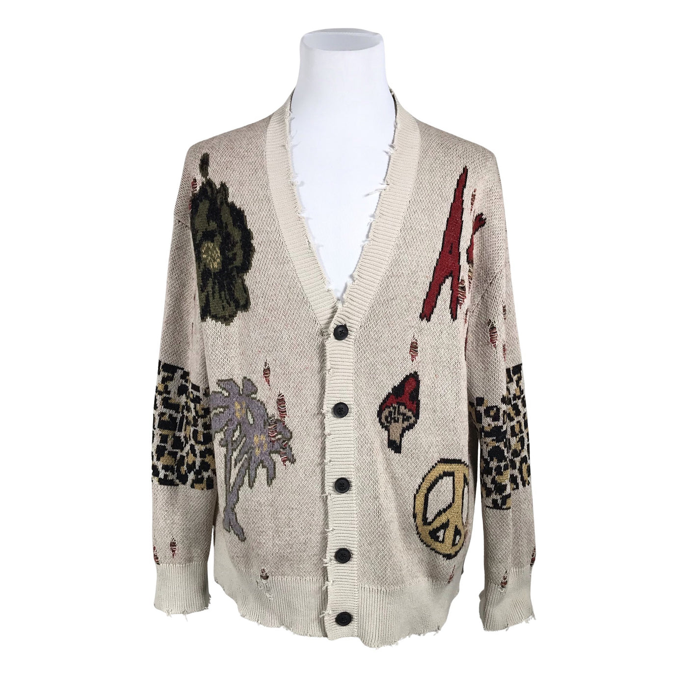Unisex All Saints - Cardigan, size L - Beige (1)