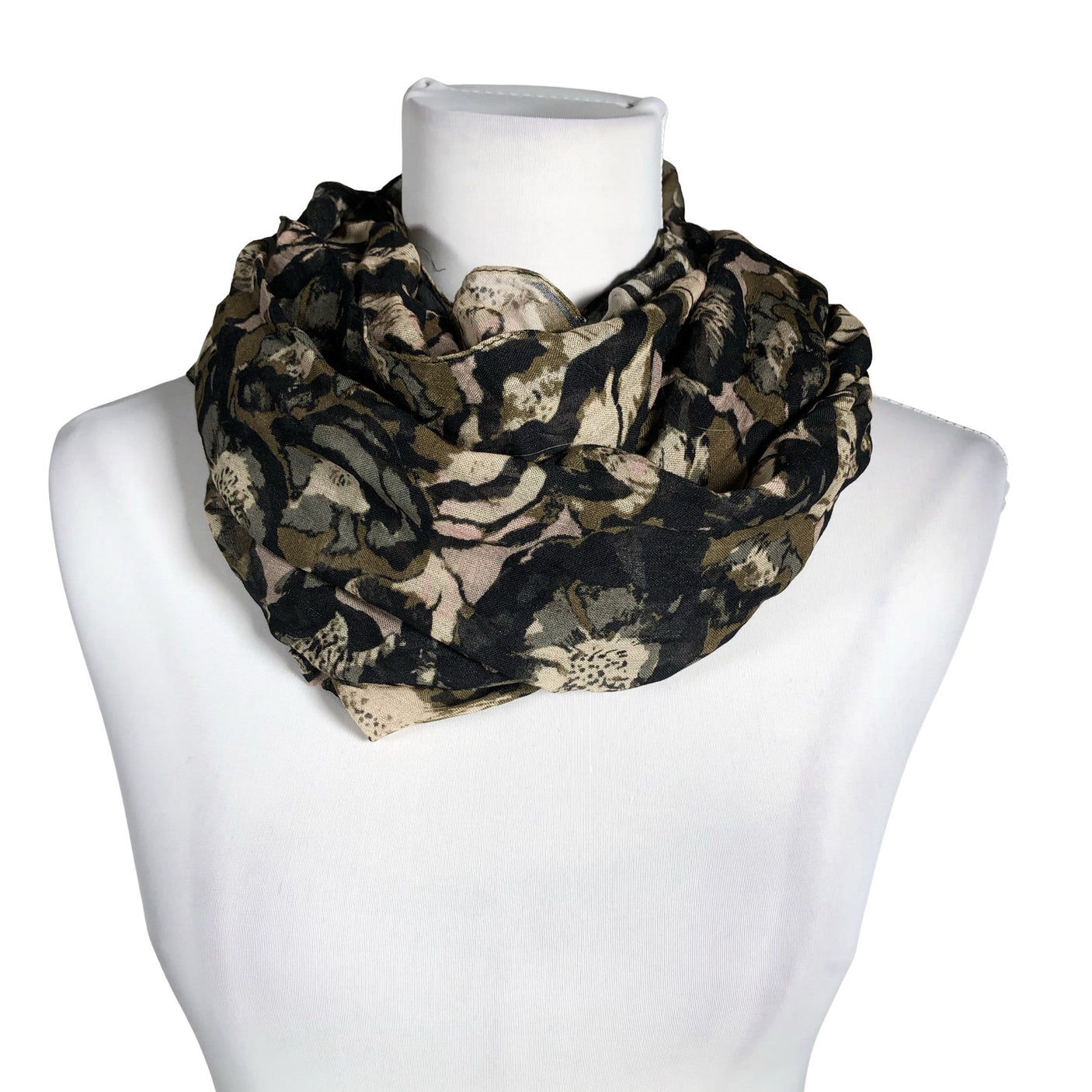 Unisex Lasessor - Circle scarf, size Midi - Black (1)