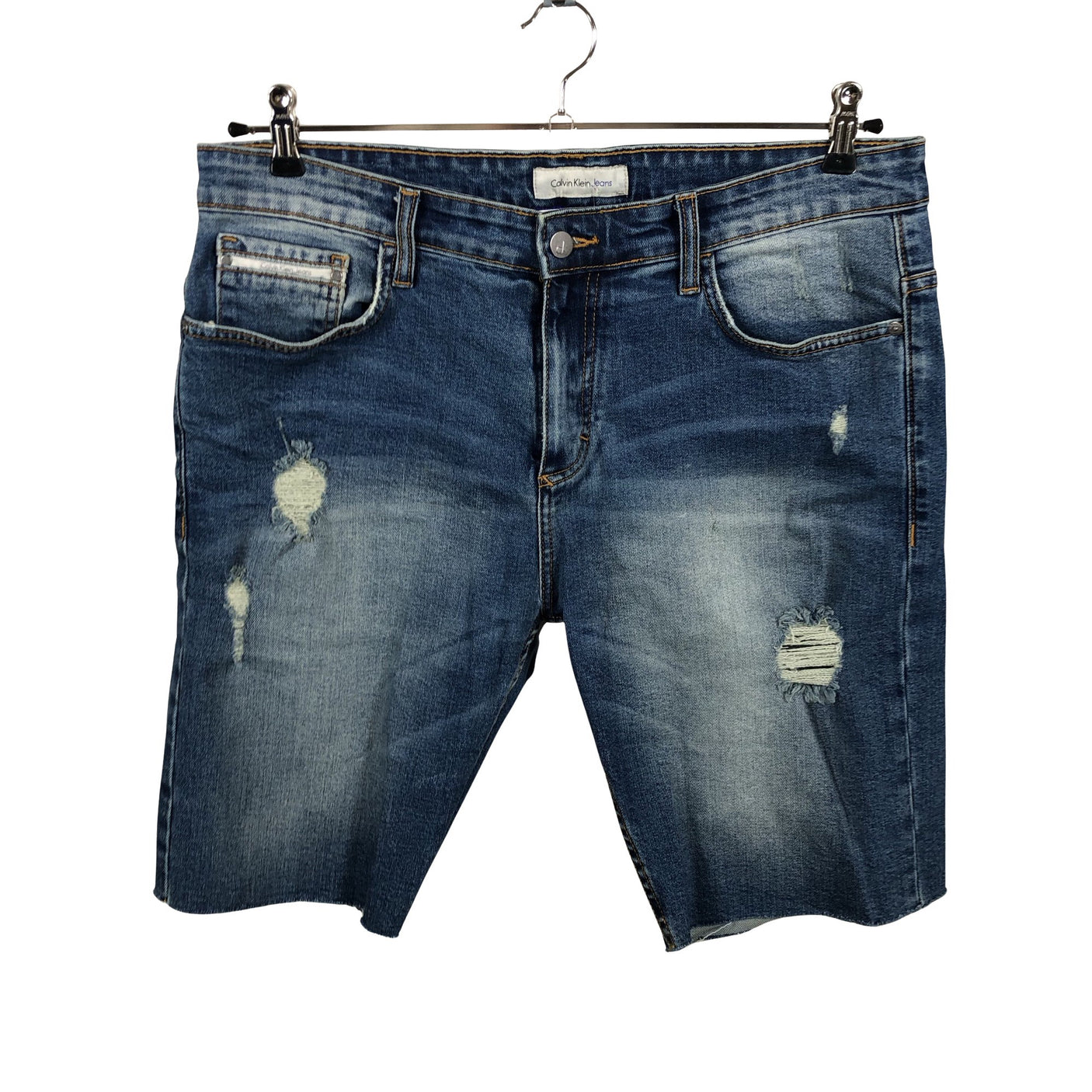 Unisex Calvin Klein Jeans - Denim shorts, size W34 - Blue (1)