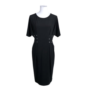 Unisex Joseph Ribkoff - Tricot dress, size 38 - Black (1)