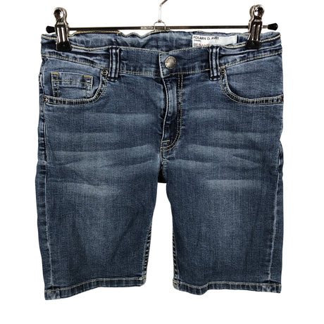 Unisex Polarn O. Pyret - Denim shorts, size 128 - 134 - Blue (2)