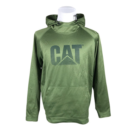 Unisex CAT – Caterpillar - Hoodie, size L - Green ()