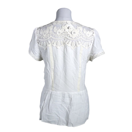 Unisex Rosemunde - Short-sleeved blouse, size 40 - Natural white (2)