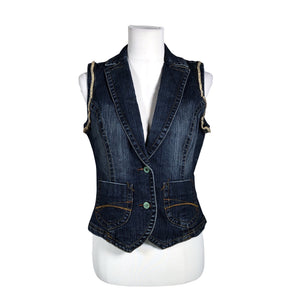 Unisex Tom Tailor - Denim vest, size 38 - Blue (1)
