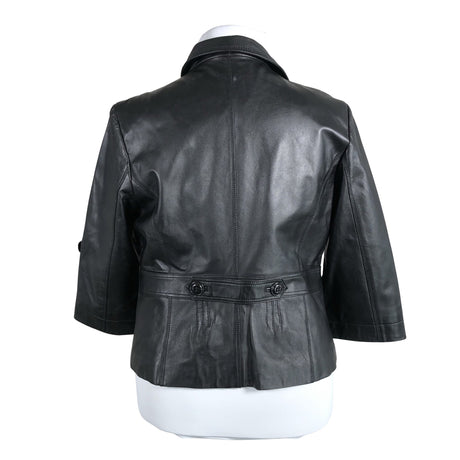 Unisex Trendy Look - Leather jacket, size 44 - Black (2)